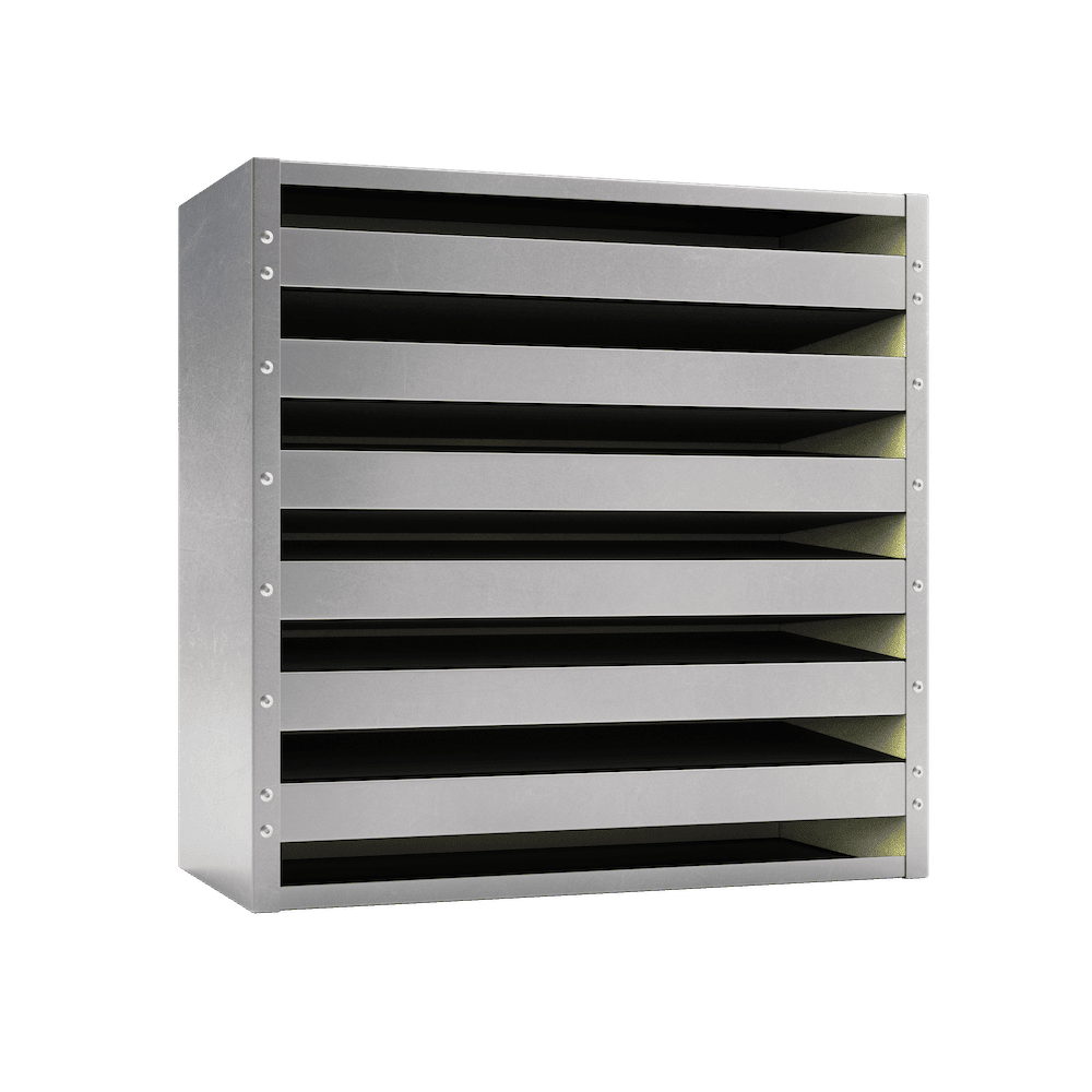 Filtre multidièdre charbon actif cadre galva