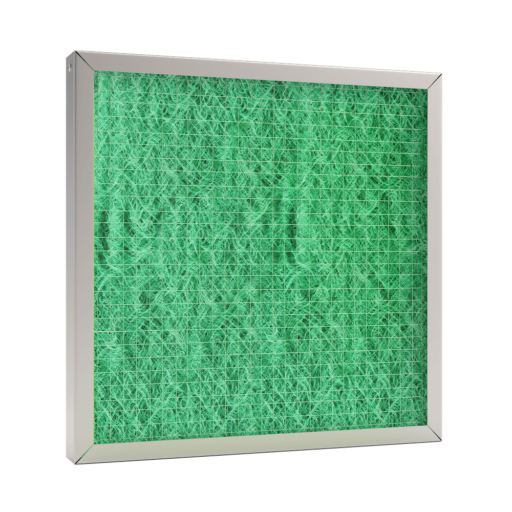 Filtre plan fibre de verre cadre galva